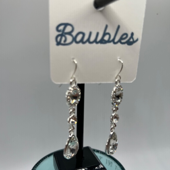 Baubles Chandelier Austrian Crystal Silver Earrings $12 EA or Bundle 3/$20 - Picture 3 of 8
